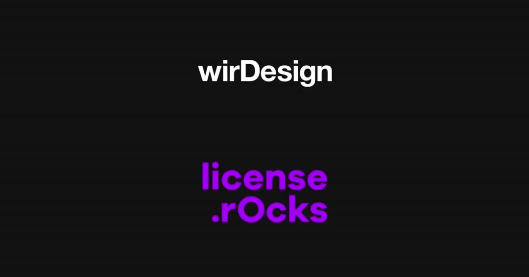 NEWS6207 Mp4: Kooperation wirDesign und license.rocks