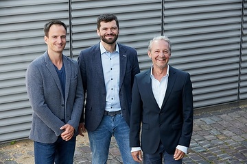Das Gründertrio der ONOMOTION GmbH (von links): Beres Seelbach, Philipp Kahle und Murat Günak.