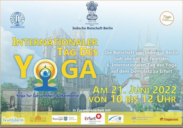 NEWS5368 Maharishi Veda Stiftung unterstützt zentrale Veranstaltung zum internationalen Weltyogatag auf dem Erfurter Domplatz